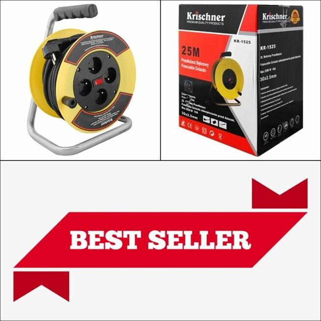 Przedłużacz bębnowy 25 m