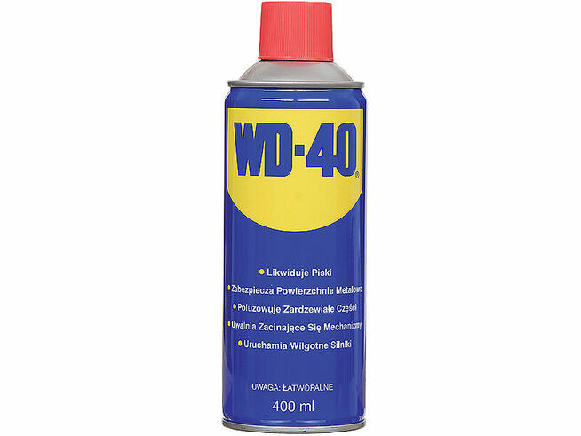 WD 40 - zdj z aplikatorem i bez