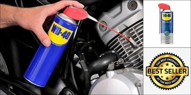 WD 40 - zdj z aplikatorem i bez