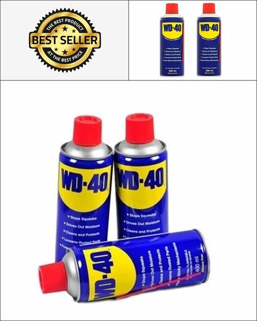 WD 40 - zdj z aplikatorem i bez