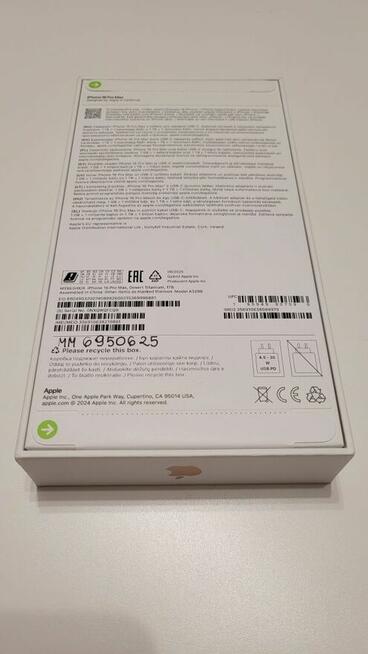 Nowy iPhone 16 Pro Max 1TB z gwarancją, kolor Desert Titanium