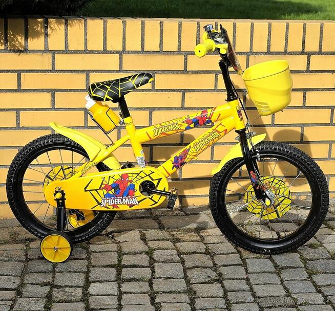 Rower spiderman 16 cali dostepny niebieski i czerwony