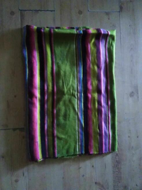 Koc II pled narzuta wzór folk z lat 60