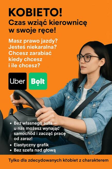 Praca kierowca bolta ubera