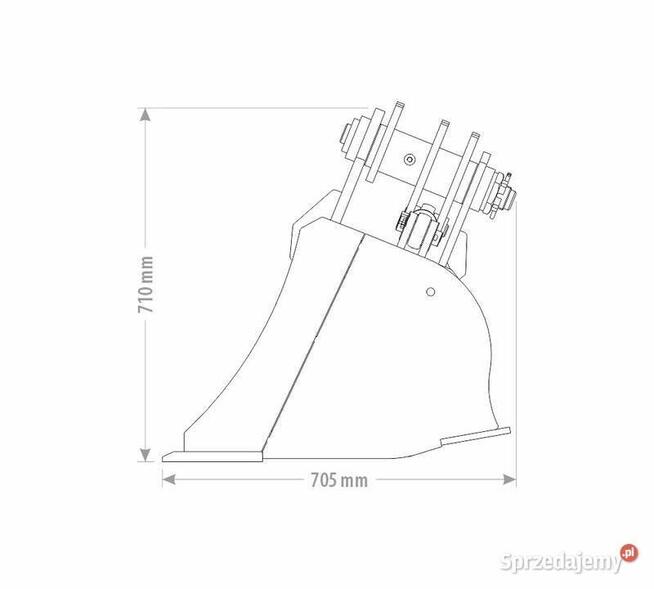 ŁYŻKA SKARPOWA HYDRAULICZNA DUO 8,5 - 10 T