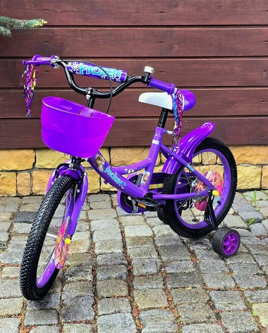 Rower Frozen różowy/fioletowy