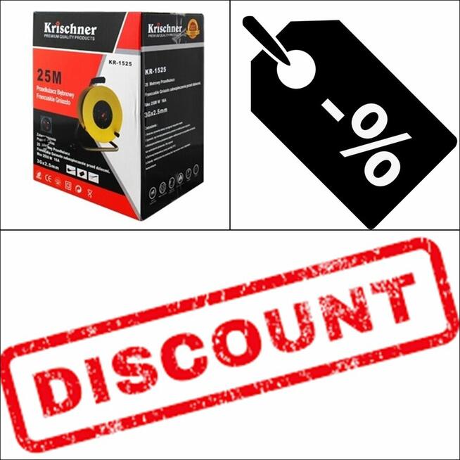 Przedłużacz bębnowy 25 m