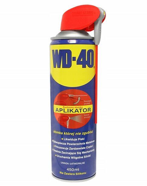 WD 40 - zdj z aplikatorem i bez