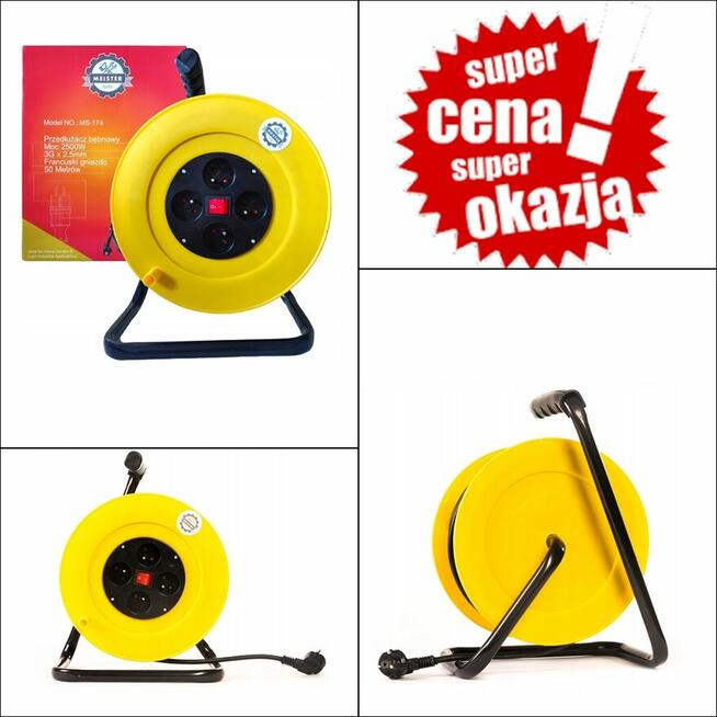 Przedłużacz na bębnie 50m MEISTER