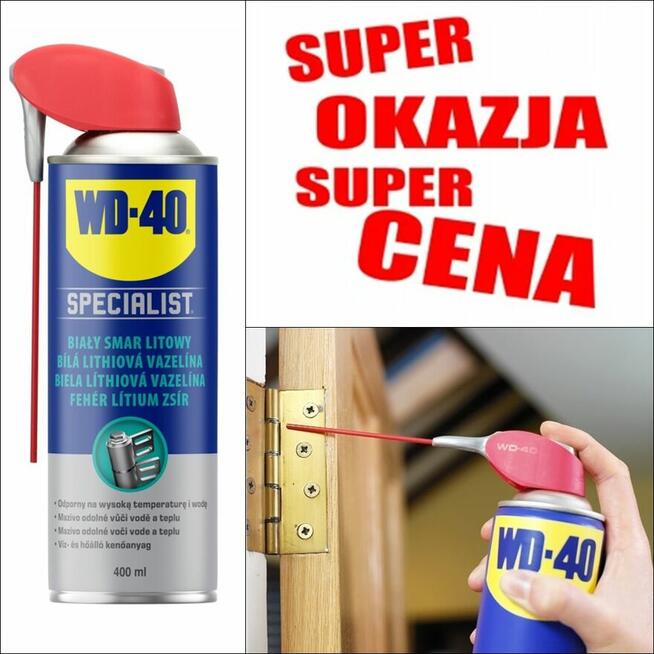 WD 40 - zdj z aplikatorem i bez