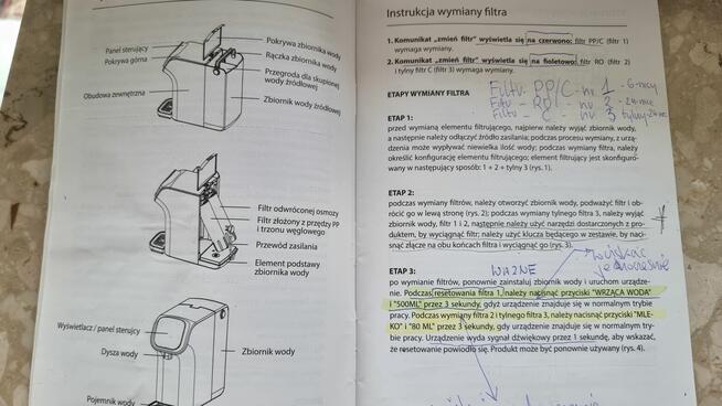 Filtr do wody WATER PURIFIER Phililpiak Milano PH-507i