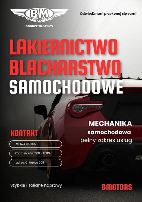 BMotors Chłopice l Mechanika l Lakiernia l DPF serwis