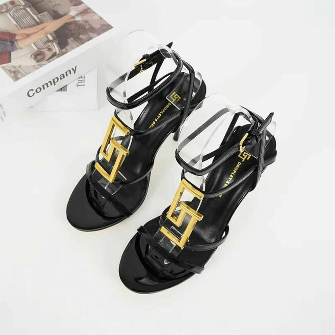 Sandały kolory wysoki obcas 10 cm