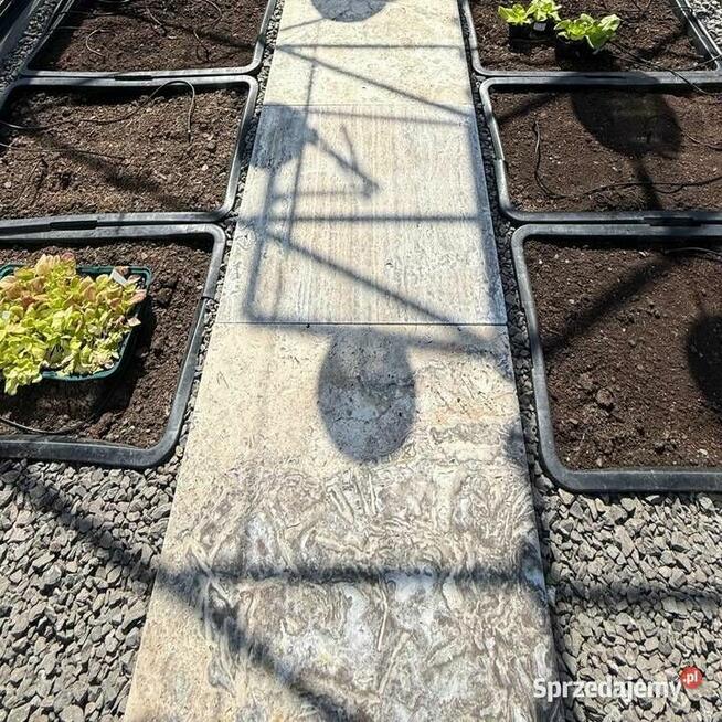 Płytki Trawertyn Silver Ash bębnowany 61x61x3 cm