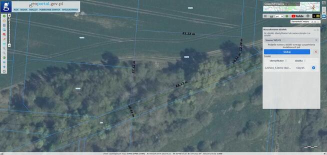 Działka budowlana 72-310 Sowno Zachodniopomorskie = 3081 m2
