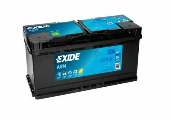 Akumulator 106Ah EXIDE AGM START&STOP EK1060 950A