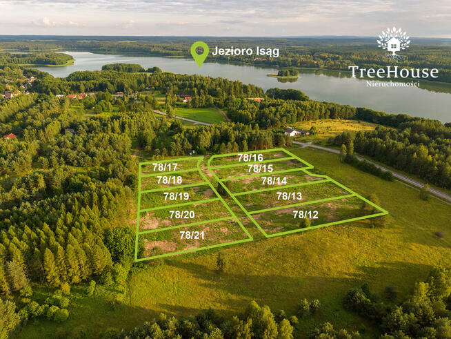 Pelnik –działki budowlane w pobliżu jeziora z MPZP
