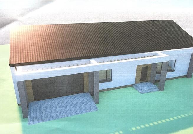 Ogrodzona działka z projektem na dom jednorodzinny