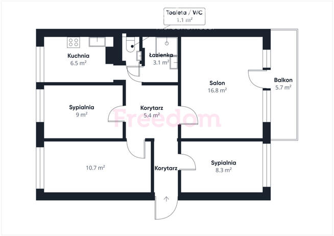 Na sprzedaż funkcjonalne 4‑pokojowe mieszkanie