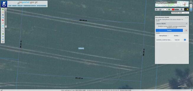 Działka budowlana 72-310 Sowno Zachodniopomorskie = 3096 m2