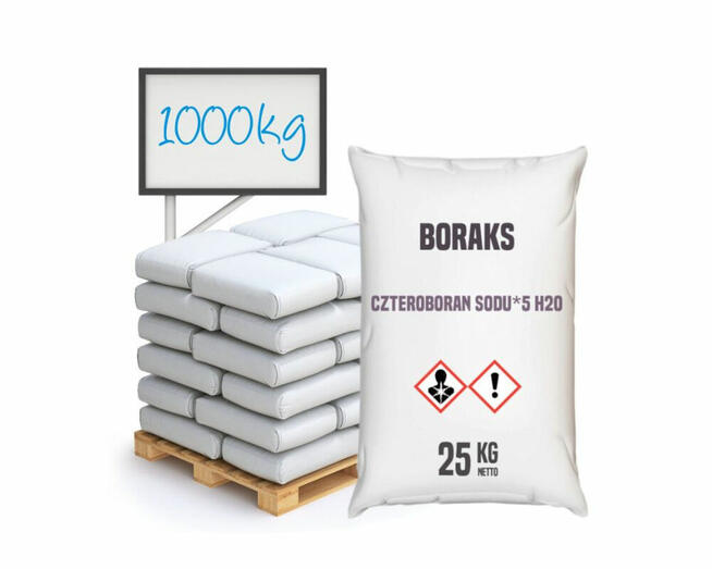 Czteroboran sodu pięciowodny, boraks