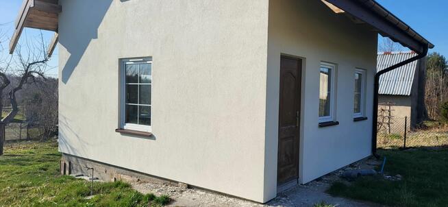 Działka ROD z nowym domem