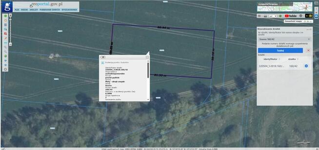 Działka budowlana 72-310 Sowno Zachodniopomorskie = 3096 m2