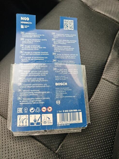 Świece zapłonowe Bosch HR8MCV+ – Zestaw 4 sztuki