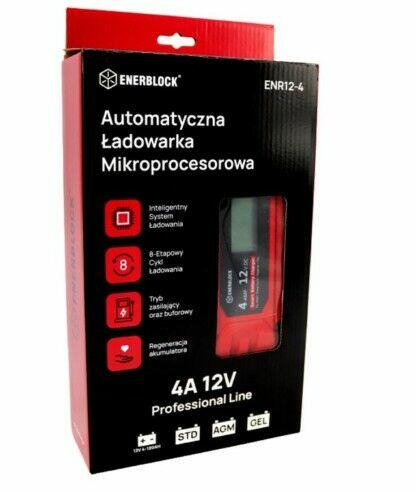 Automatyczna ładowarka mikroprocesorowa Enerblock 12V 10A AG