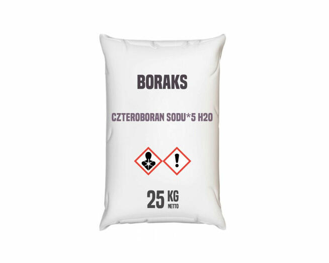 Czteroboran sodu pięciowodny, boraks
