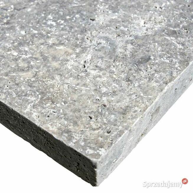 Płytki Trawertyn Silver Ash bębnowany 61x61x3 cm