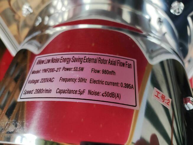 Wentylator Osiowy Kuchenny Łazienkowy Rurowy Wyciągowy Wiatrak