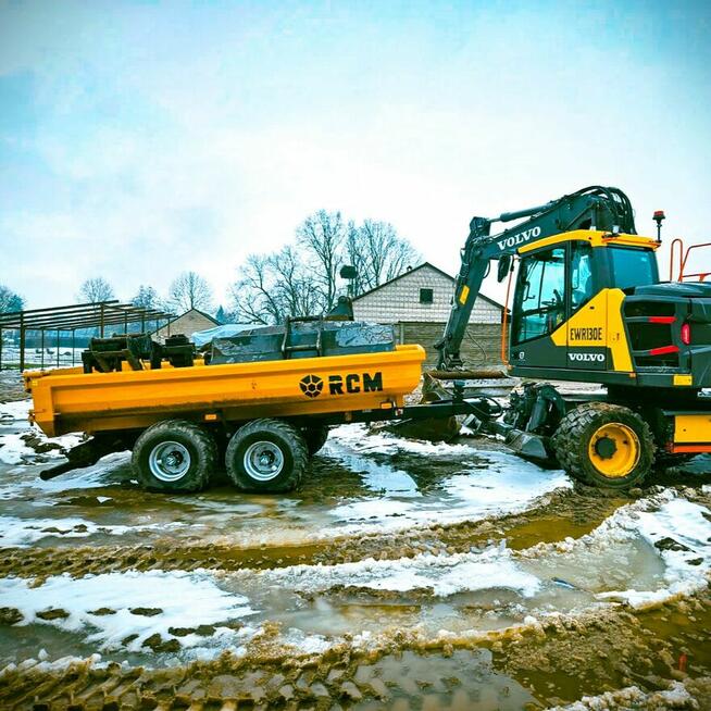 RCM PK1 Przyczepa do koparki kołowej 8ton
