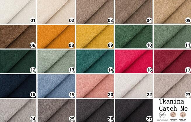 Łóżko Tapicerowane Bubble Masywne Miękkie Zagłowie 140x200