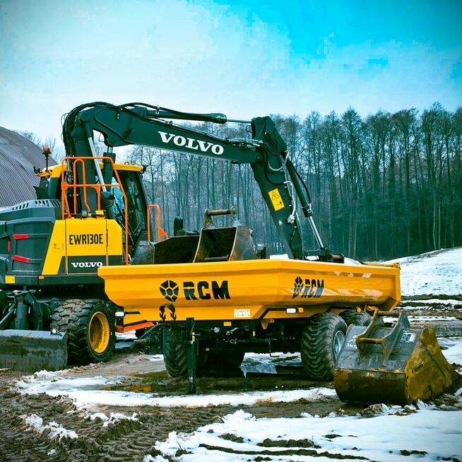 RCM PK1 Przyczepa do koparki kołowej 8ton