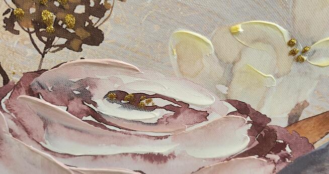 Obraz Kwiaty ręcznie malowany