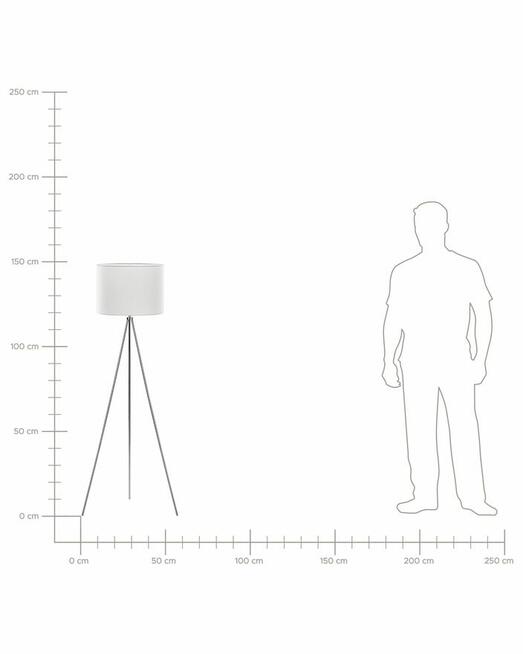 Lampa podłogowa Metal Srebrny