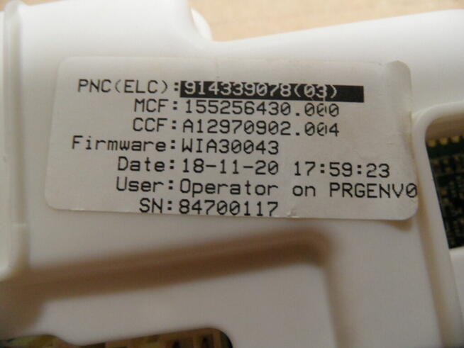 programator pralki electrolux EWS1154SDU 91433907803