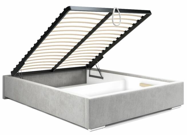 Łóżko Tapicerowane Bubble Masywne Miękkie Zagłowie 120x200