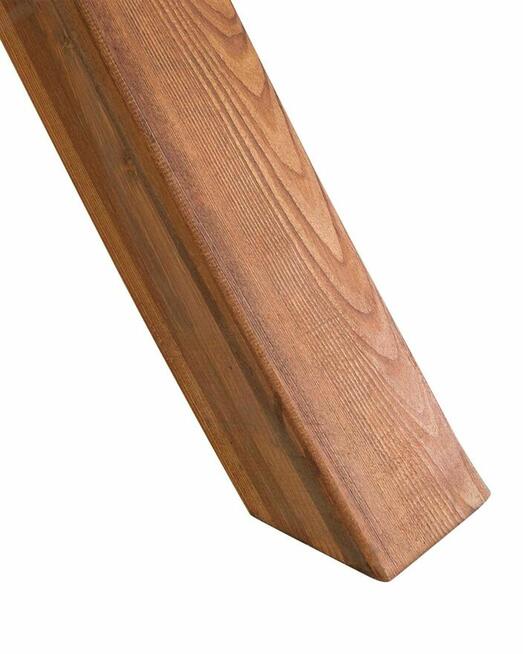 Zadaszona huśtawka ogrodowa z drewna modrzewiowego