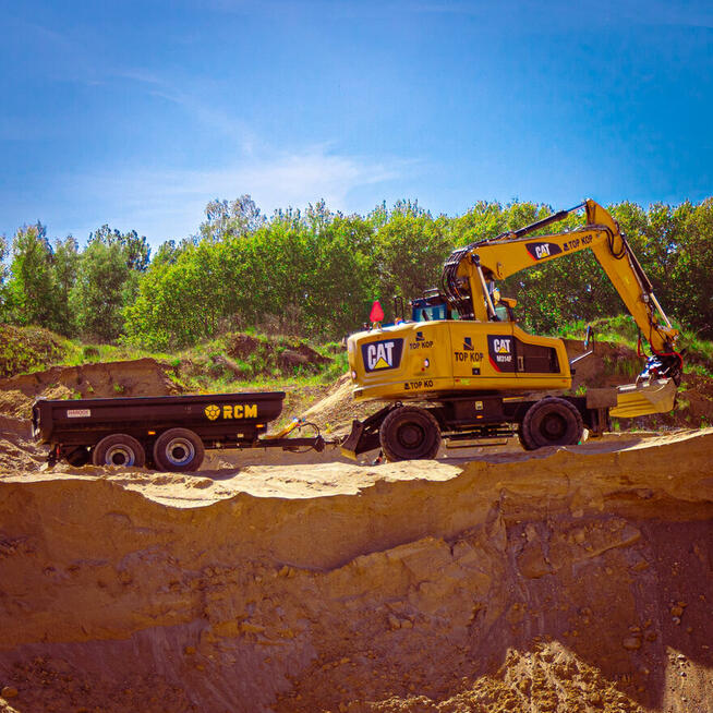 RCM PK1 Przyczepa do koparki kołowej 8ton