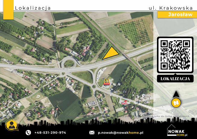 Sprzedam działkę budowlaną – Jarosław, przy obwodnicy