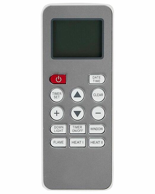 Kominek elektryczny z funkcją grzania z pilotem Biały