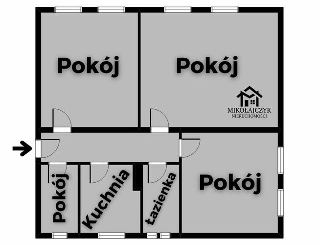 4 pokoje / centrum Bartoszyc / 95 m2 / I piętro