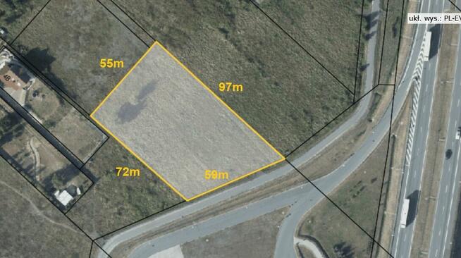 Działka usługowa przy A1, Lubicz, Lampusz, Małgorzatowo