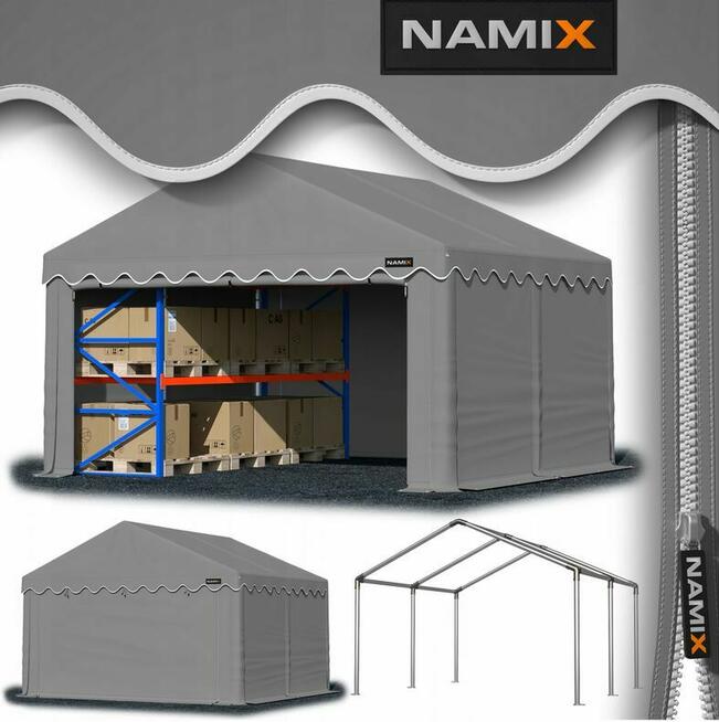 Namiot BASIC 4X4 magazynowy handlowy garaż wiata PE 240g/m2