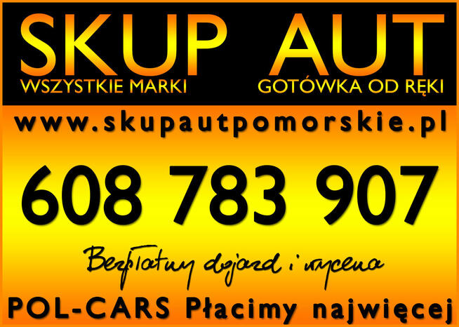 Skup aut , za gotówkę , złomowanie , Całe Pomorskie