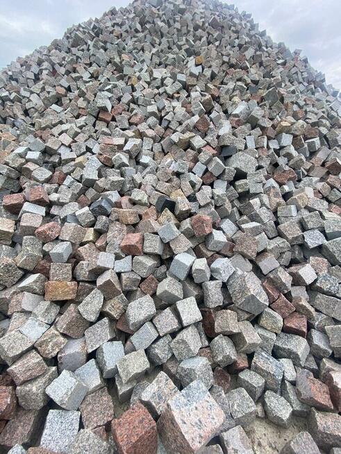 Kostka granitowa Miszung 4/6 mieszanka kolorów bruk łupany