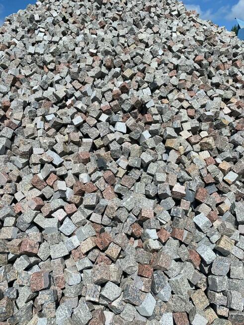 Kostka granitowa Miszung 4/6 mieszanka kolorów bruk łupany