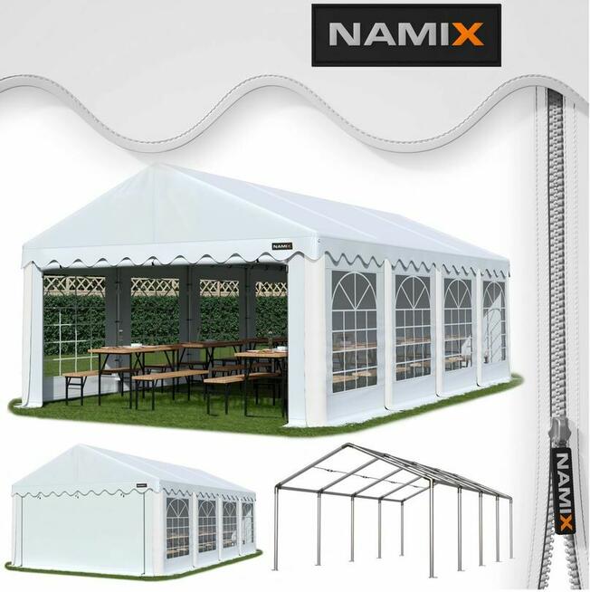 Namiot BASIC 6x8 imprezowy handlowy ogrodowy eventowy PE 240